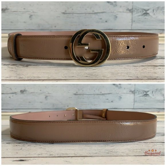 Authentic GUCCI Calfskin Interlocking G Belt 85/34 - Picture 6 of 13